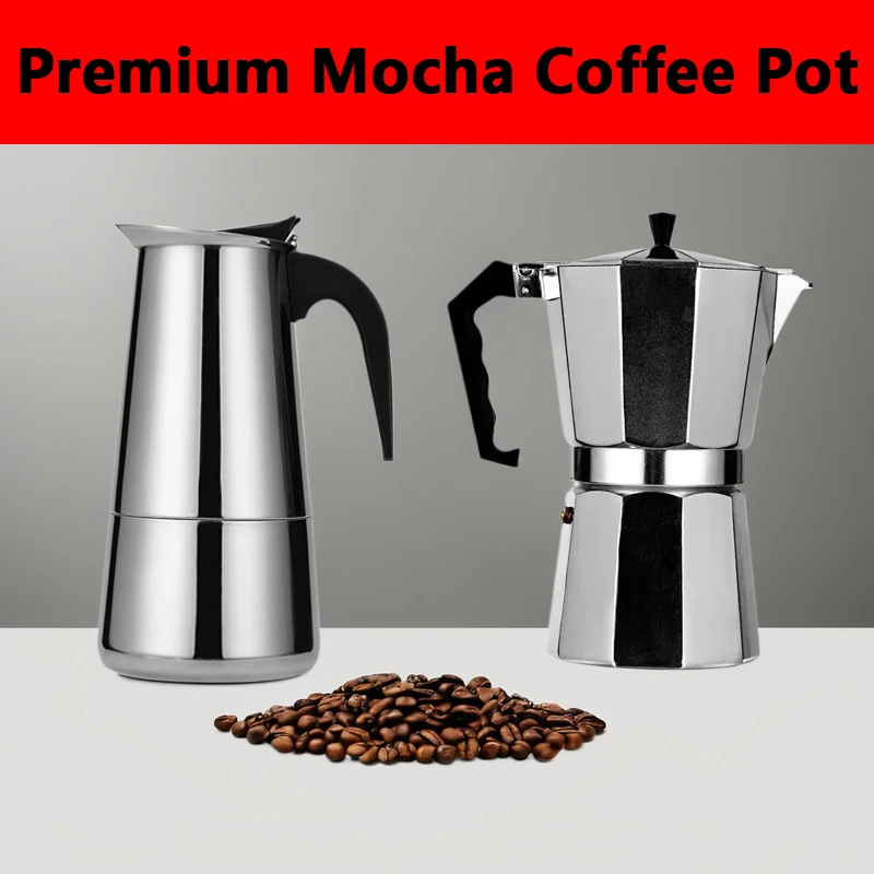 Coffee Maker Moka Pot 50ml-600 - огляд і ціна Coffee Tea Chocolate