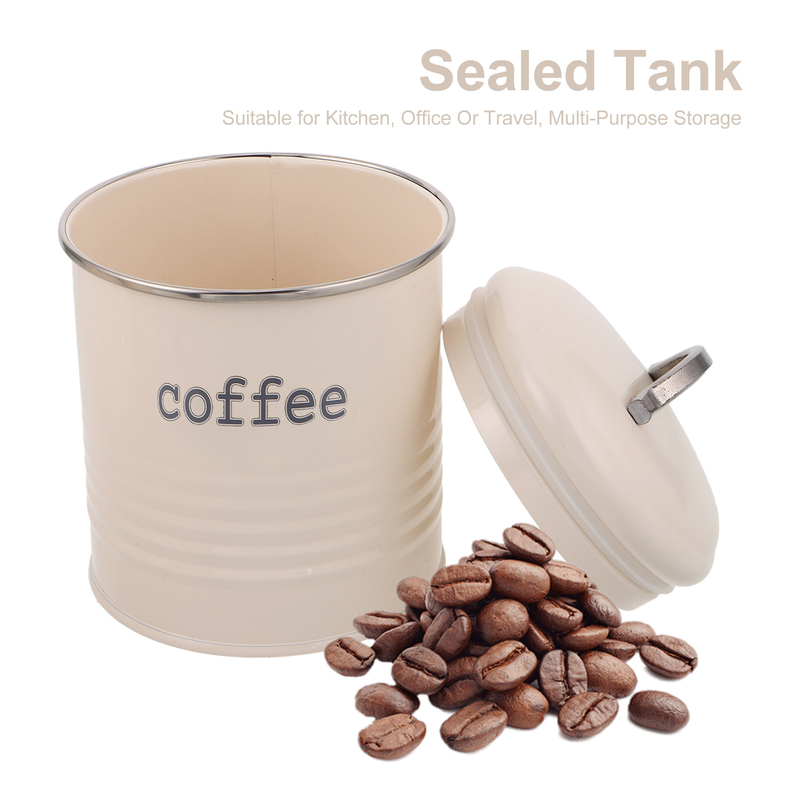 3Pcs Sealed Coffee Bean Contai - огляд і ціна Coffee Tea Jars