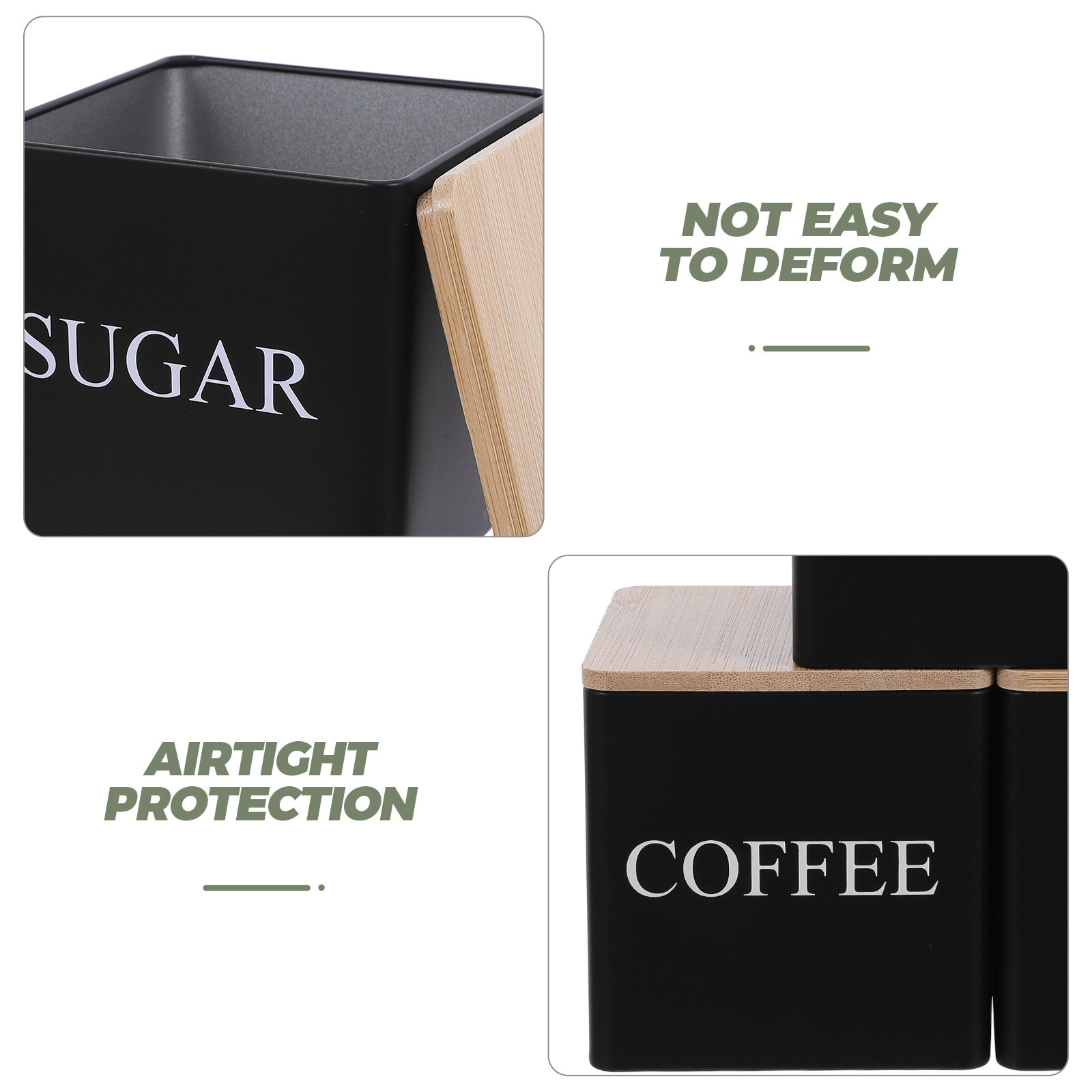 3Pcs Metal Tea Coffee Sugar Ca - огляд і ціна Coffee Tea Set